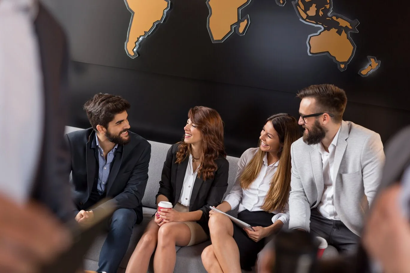 LuckyOne Global team collaborating