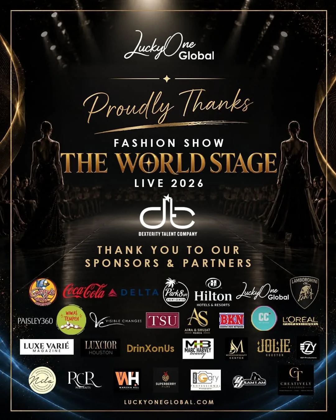 Models and guests at The World Stage Fashion Show